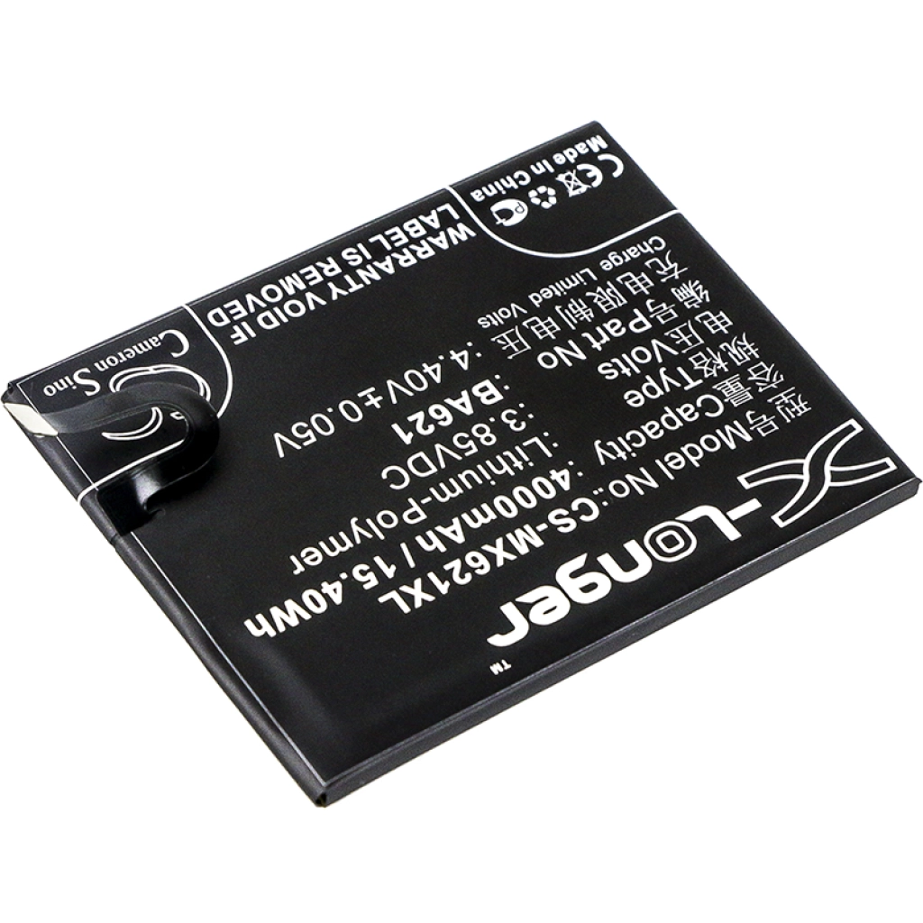 Compatibele batterijvervanging voor MeiZu BA621