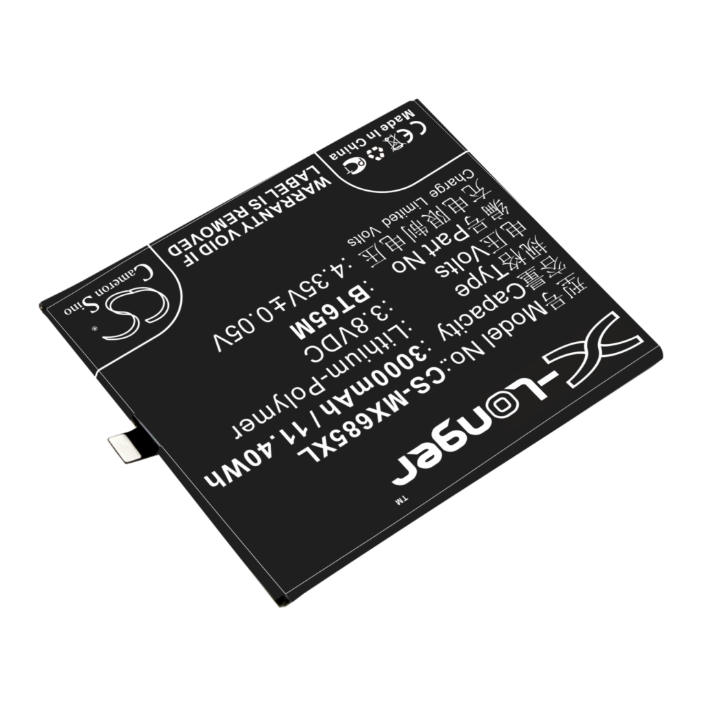 Compatibele batterijvervanging voor MeiZu BT65M