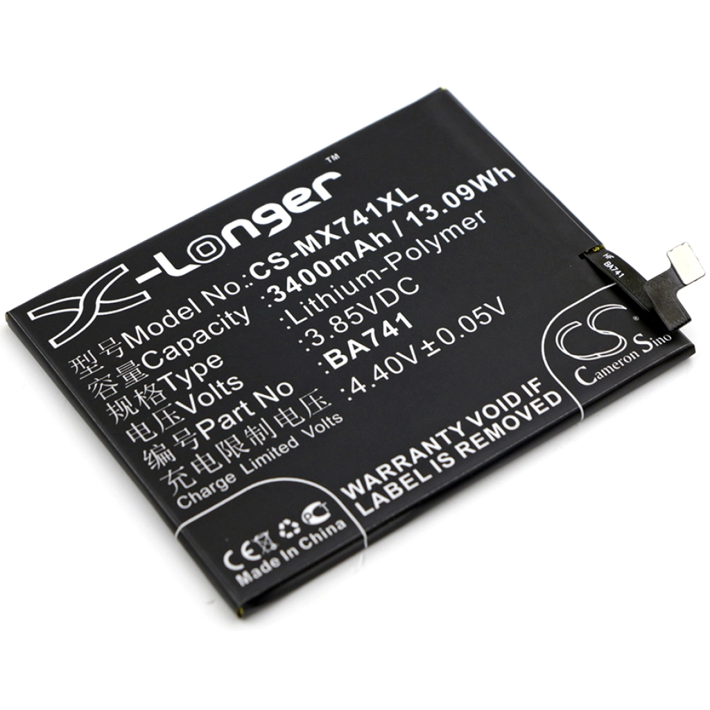 Compatibele batterijvervanging voor Meilan BA741