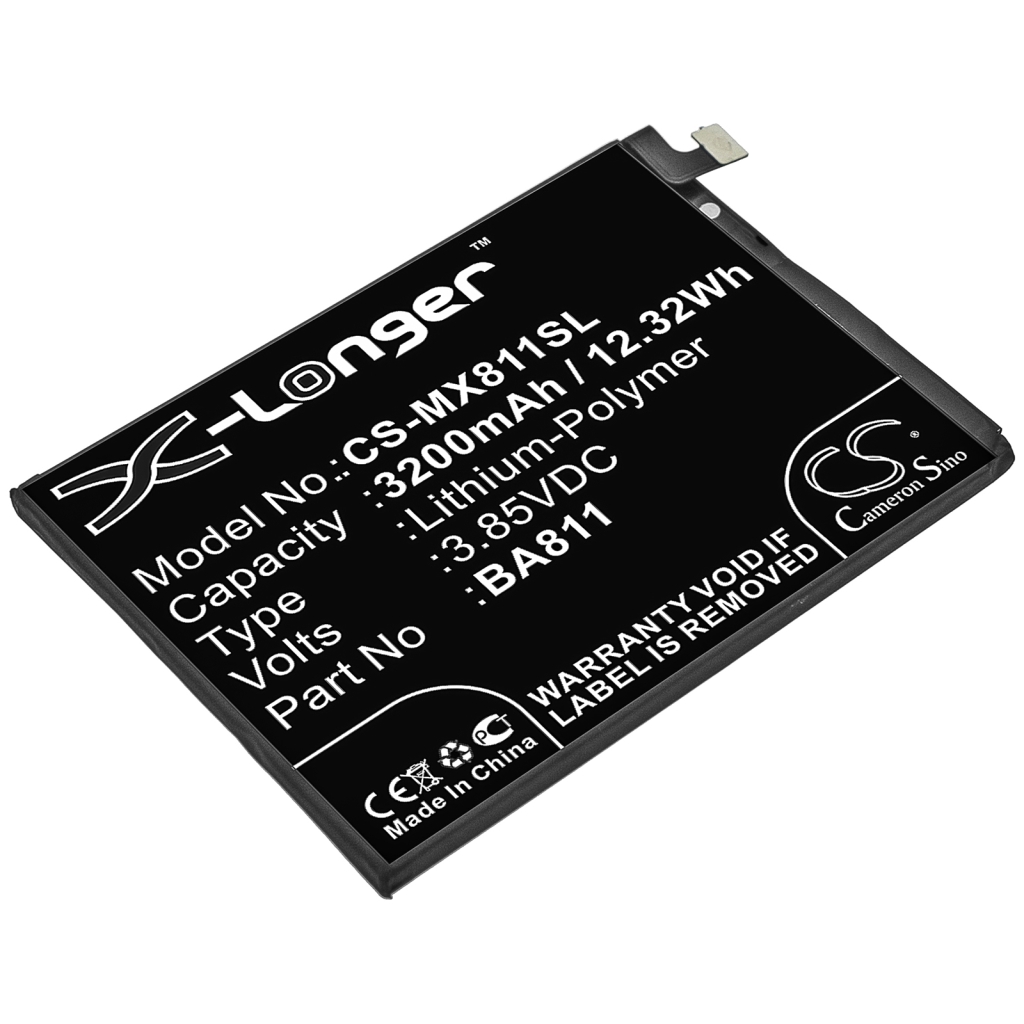 Compatibele batterijvervanging voor Meilan BA811