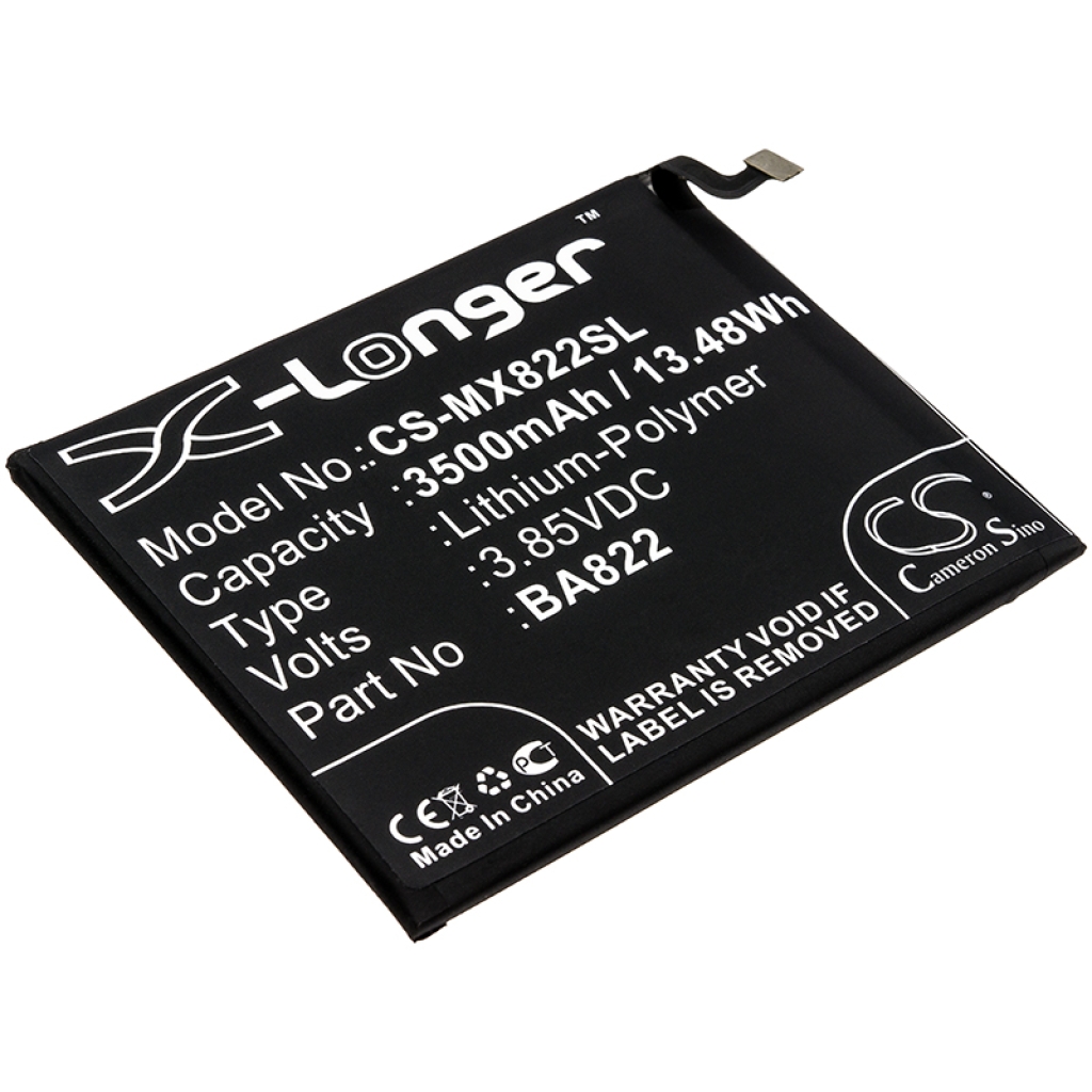 Compatibele batterijvervanging voor MeiZu BA822
