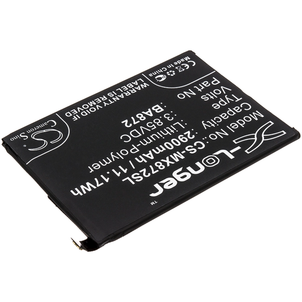 Compatibele batterijvervanging voor MeiZu BA872