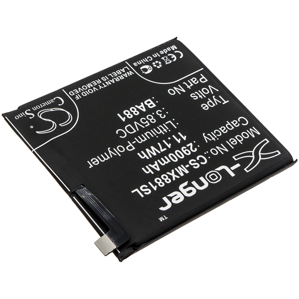 Compatibele batterijvervanging voor MeiZu BA881