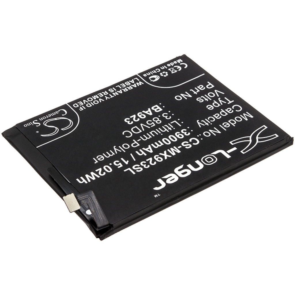 Compatibele batterijvervanging voor MeiZu BA923