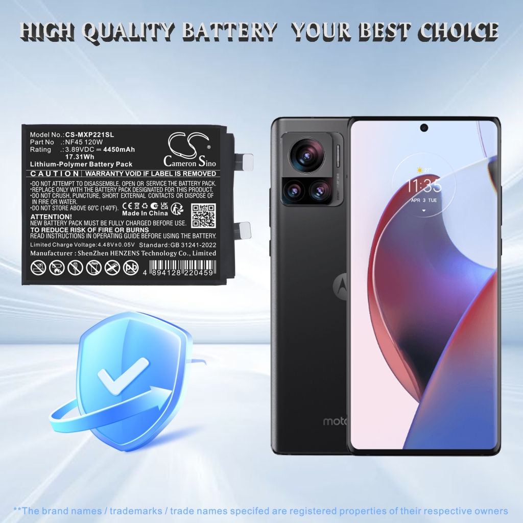 Battery compatible with Motorola CS-MXP221SL