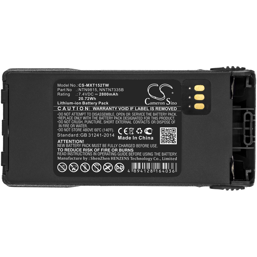 Batterijen Vervangt NTN9815AR