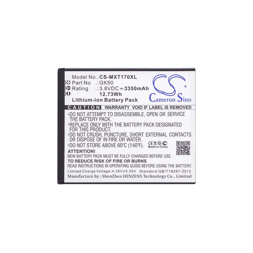 Compatibele batterijvervanging voor Motorola GK50