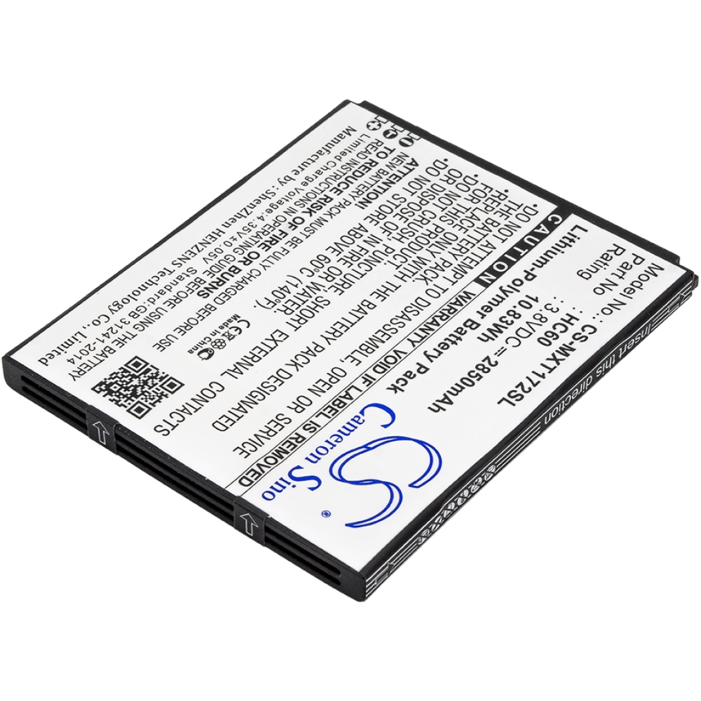 Compatibele batterijvervanging voor Motorola HC60