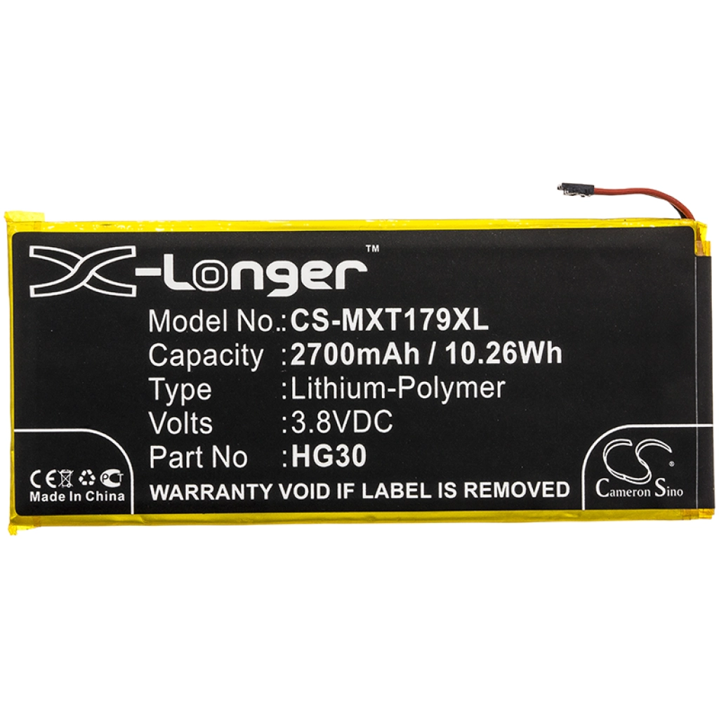 Compatibele batterijvervanging voor Motorola HG30