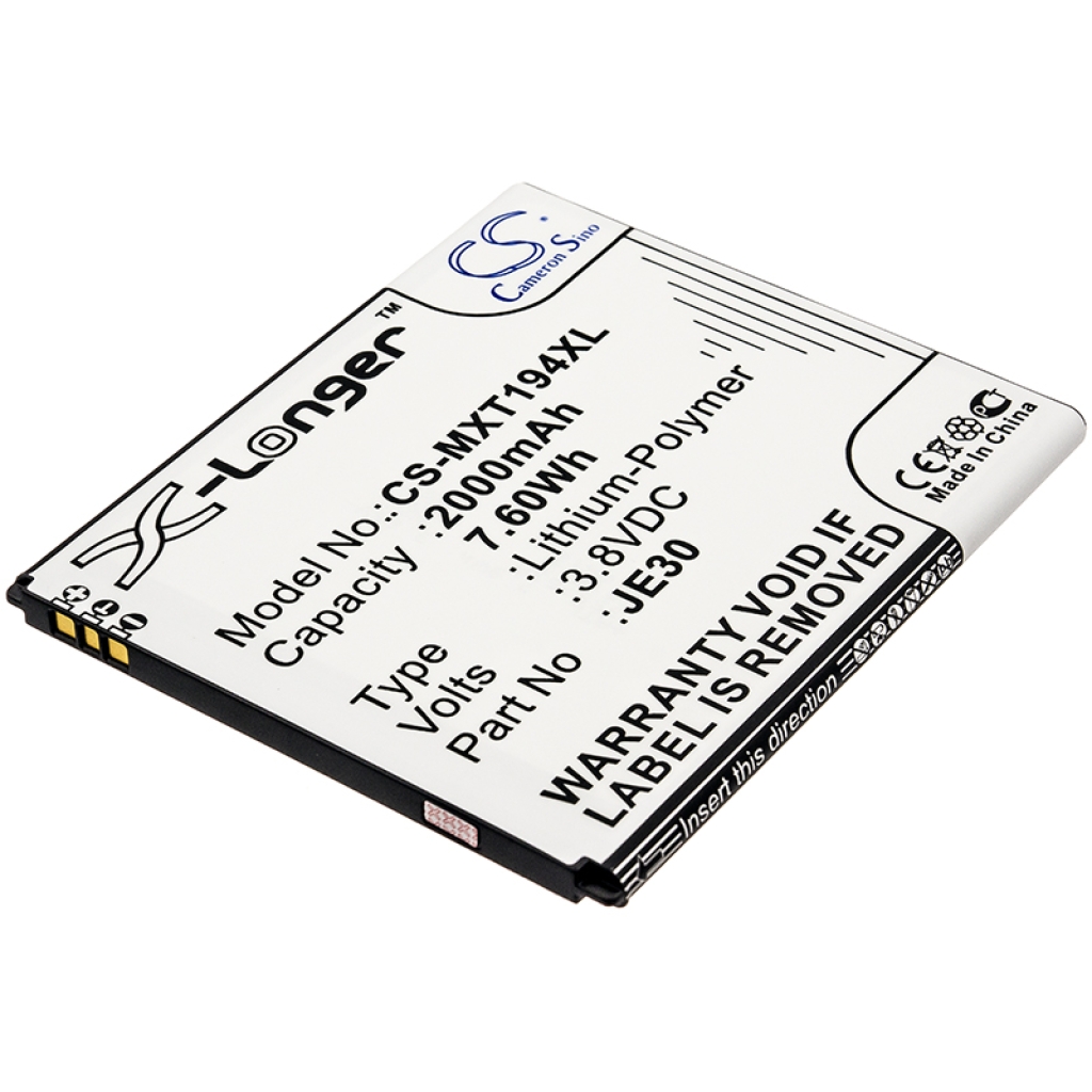 Compatibele batterijvervanging voor Motorola JE30