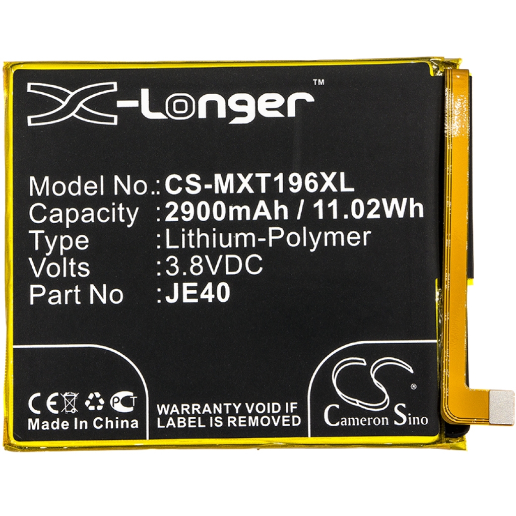 Compatibele batterijvervanging voor Motorola JE40