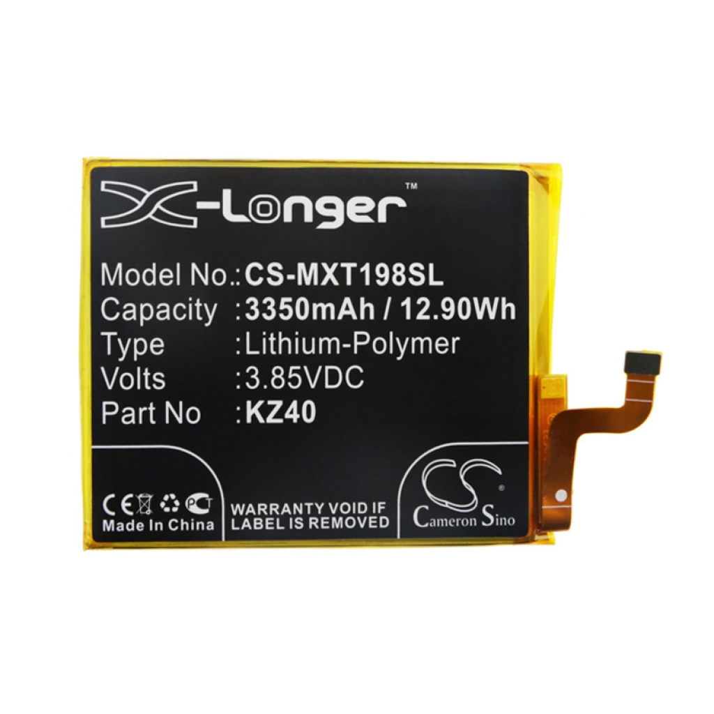Compatibele batterijvervanging voor Motorola KZ40