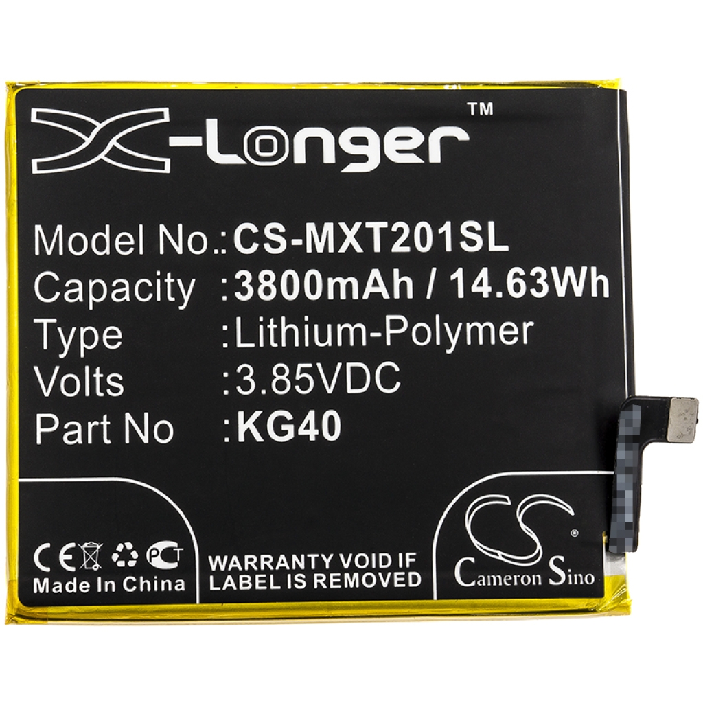 Compatibele batterijvervanging voor Motorola KG40