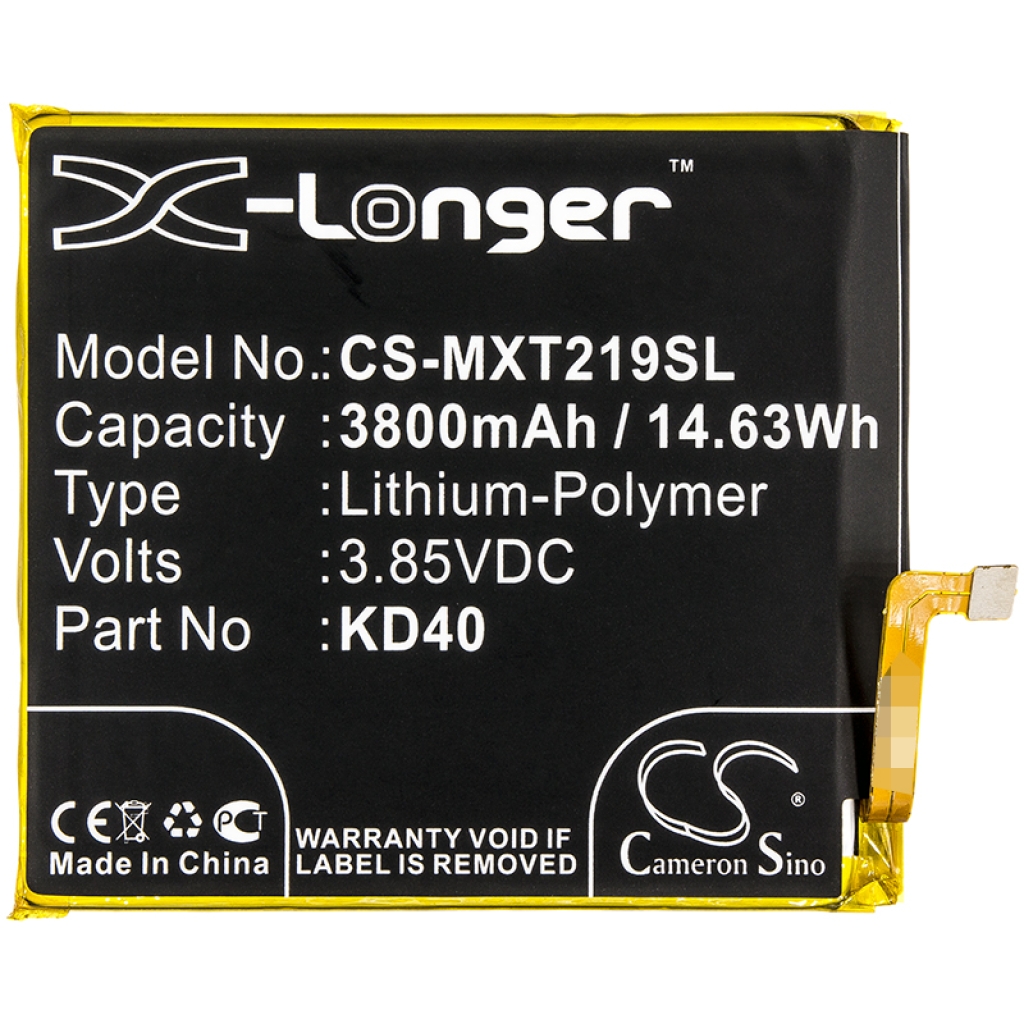 Compatibele batterijvervanging voor Motorola KD40