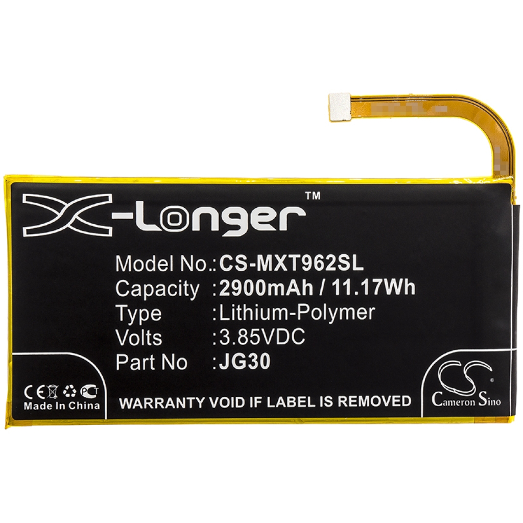 Compatibele batterijvervanging voor Motorola JG30
