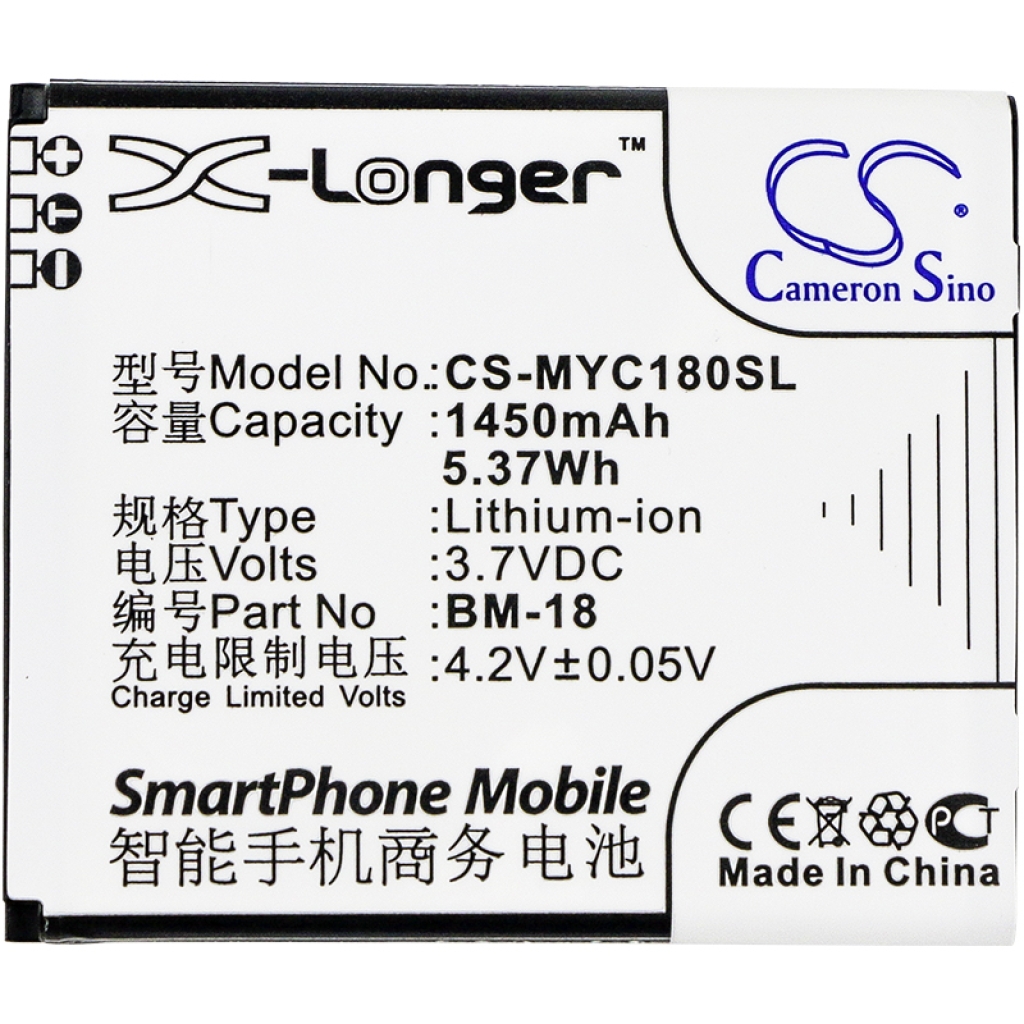 Battery compatible with Myphone CS-MYC180SL