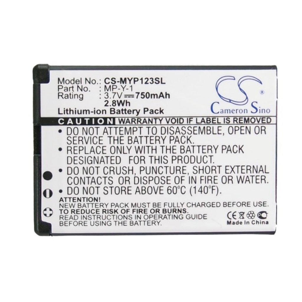 Batterij voor mobiele telefoon Polaroid CS-MYP123SL