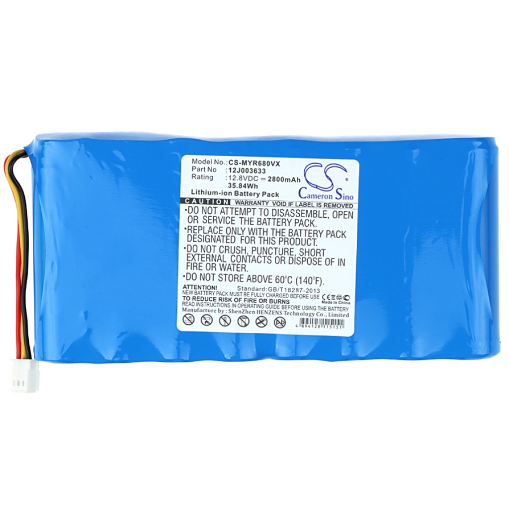 Compatibele batterijvervanging voor Moneual 12J003633