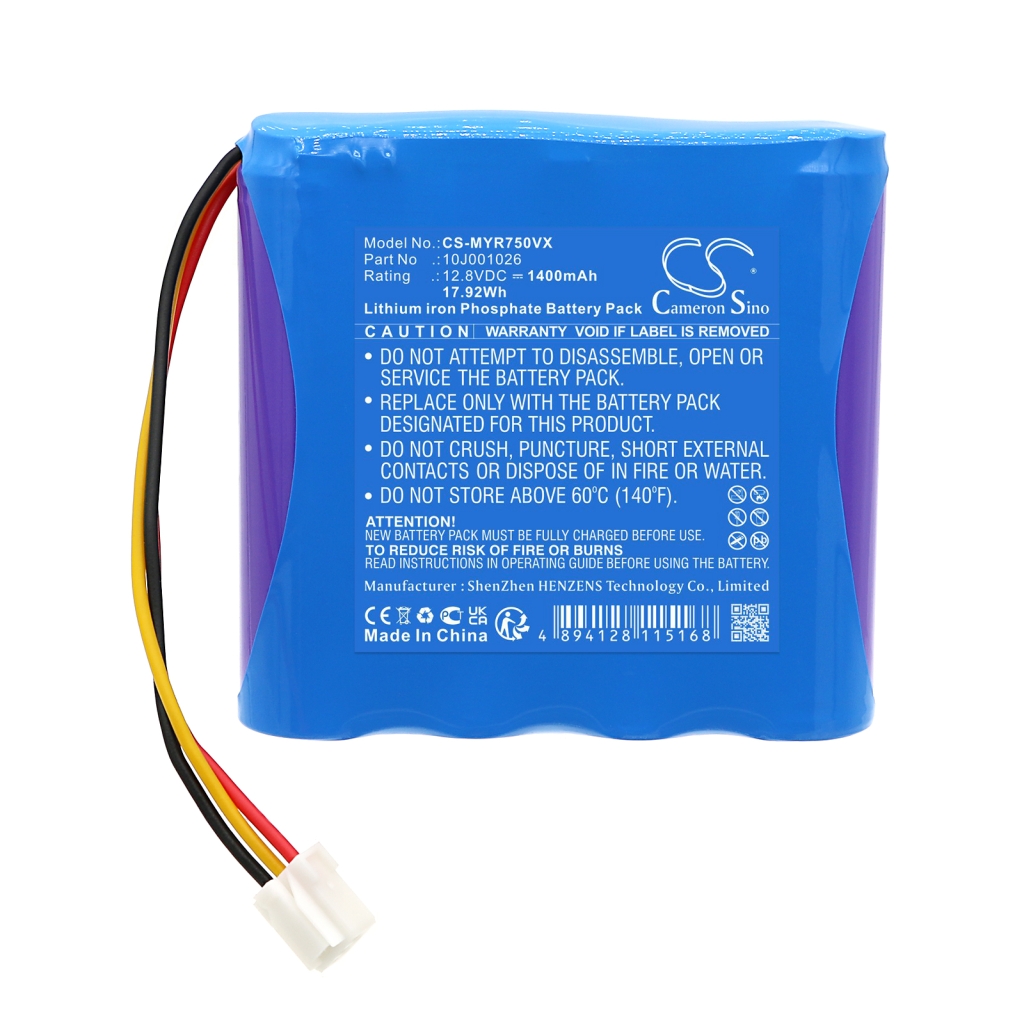 Compatibele batterijvervanging voor Moneual 10J001026