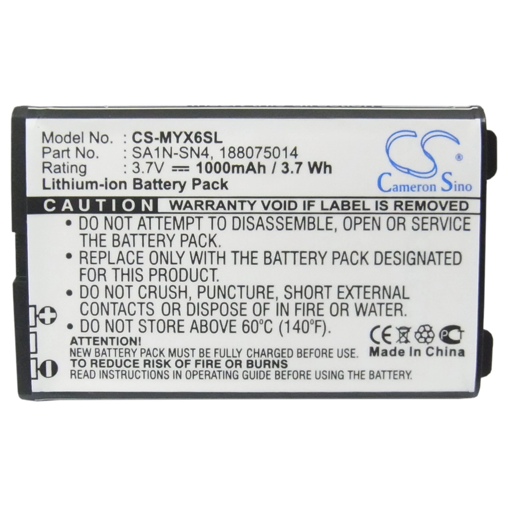 Batterijen Vervangt 188075014