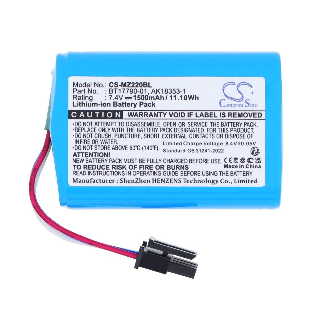 Battery compatible with Zebra CS-MZ220BL