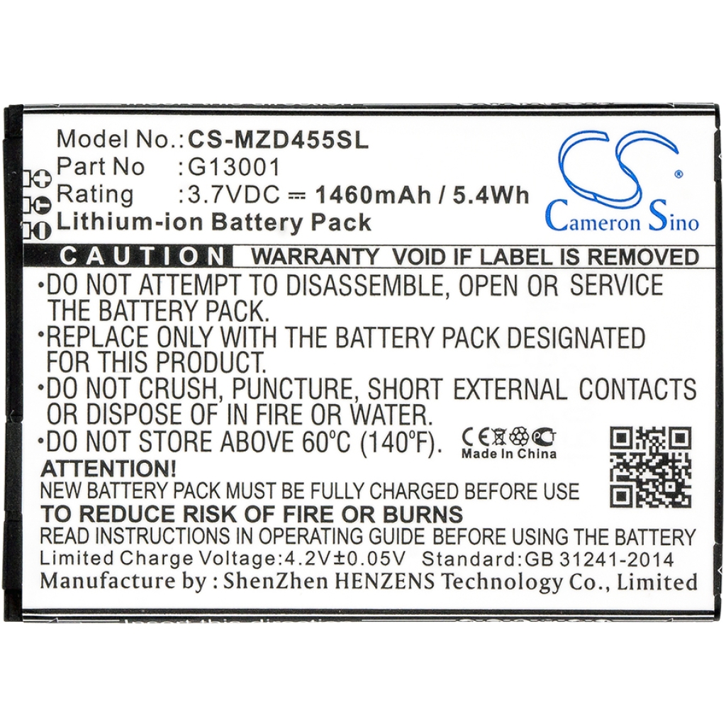 Mobile Phone Battery Navon CS-MZD455SL