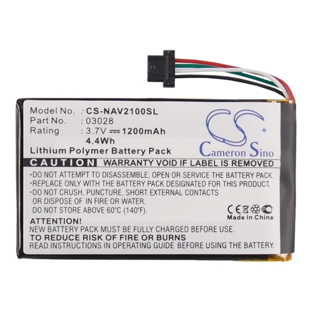 Batterijen GPS, Navigator Batterij CS-NAV2100SL