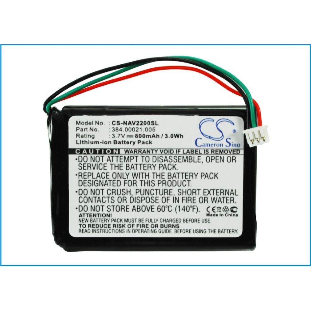 Batterijen GPS, Navigator Batterij CS-NAV2200SL