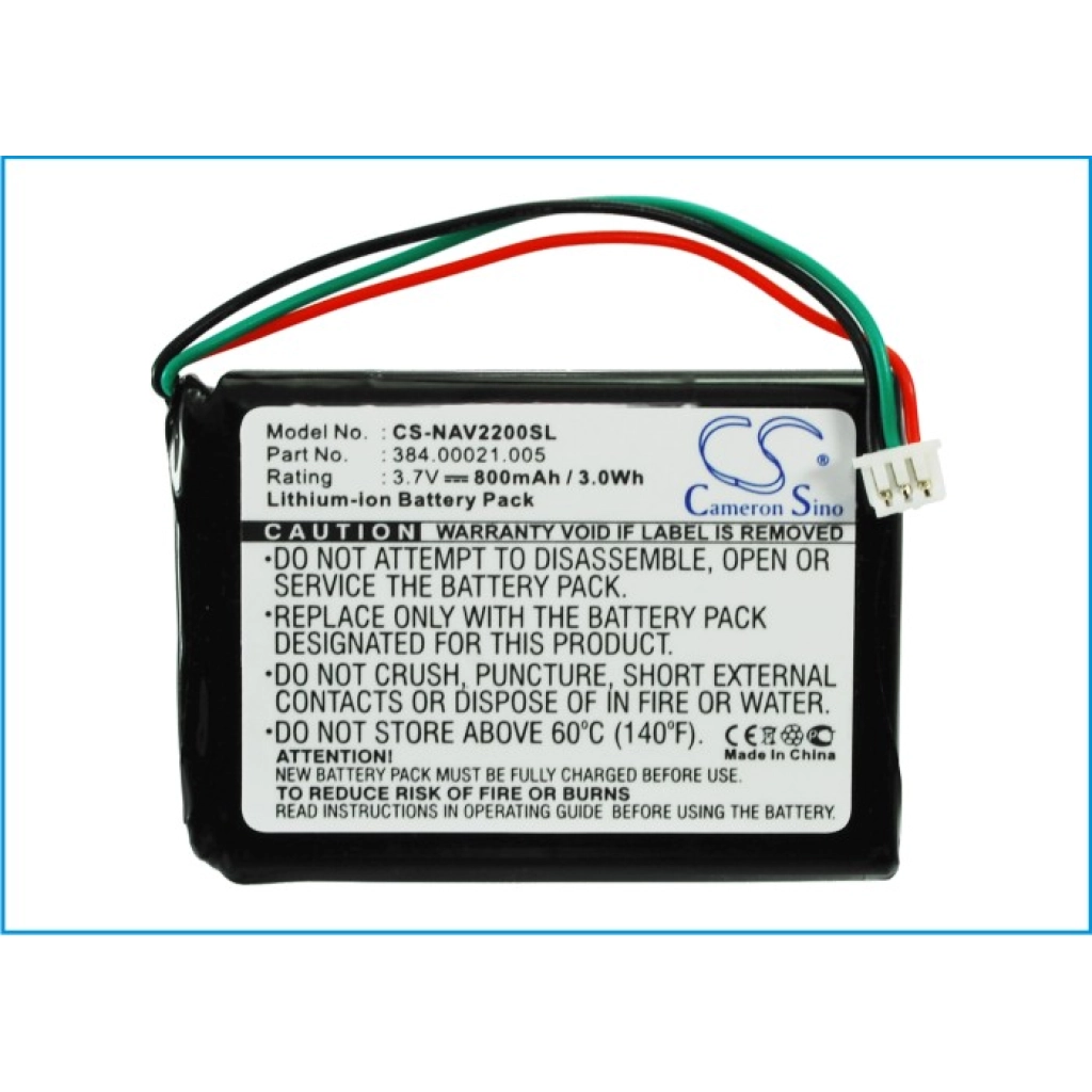 Compatibele batterijvervanging voor Navigon 384.00021.005