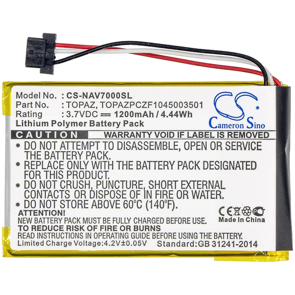 Batterijen GPS, Navigator Batterij CS-NAV7000SL