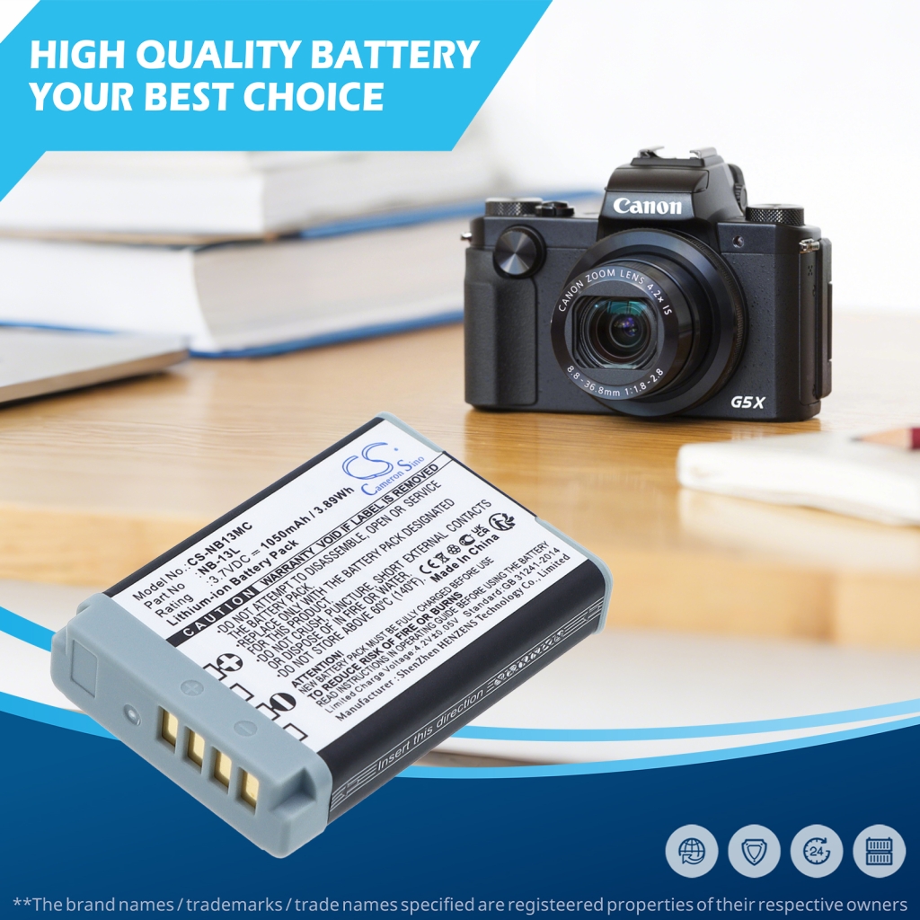 Battery for Canon PowerShot SX730 HS