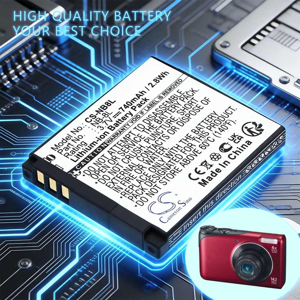 Battery compatible with Canon CS-NB8L