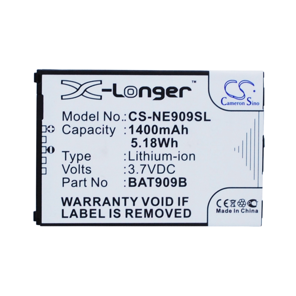Battery compatible with NEC CS-NE909SL