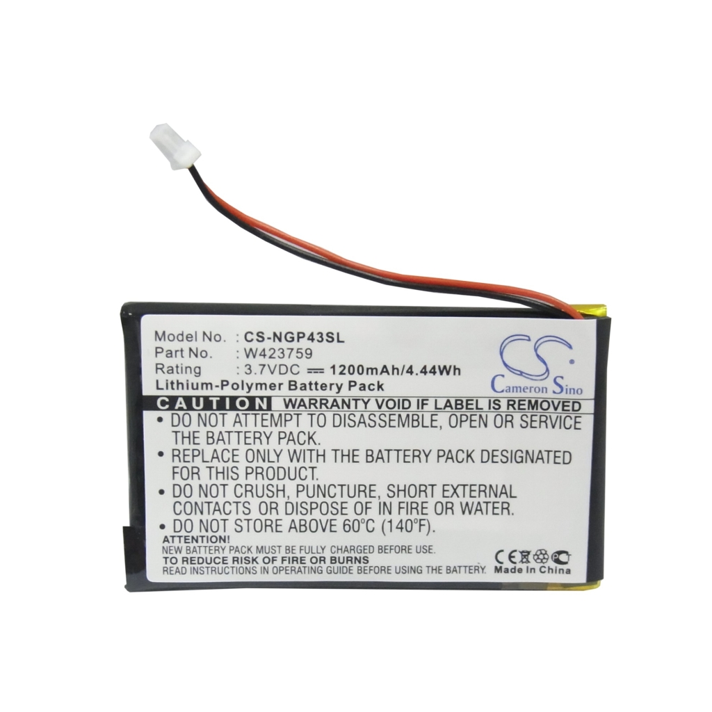 GPS, Navigator Batterij NavGear CS-NGP43SL