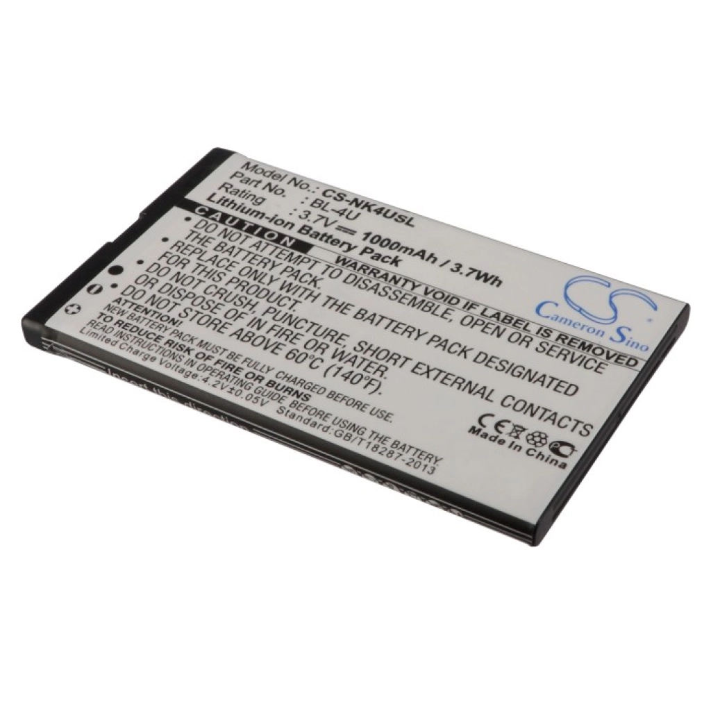 Batterijen Vervangt BL-4U