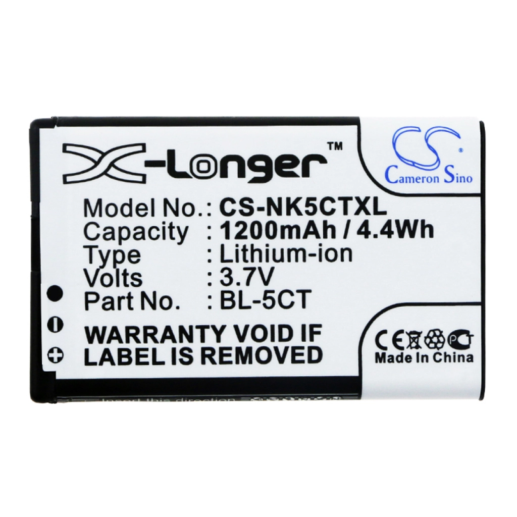 Batterijen Vervangt BL-5CT