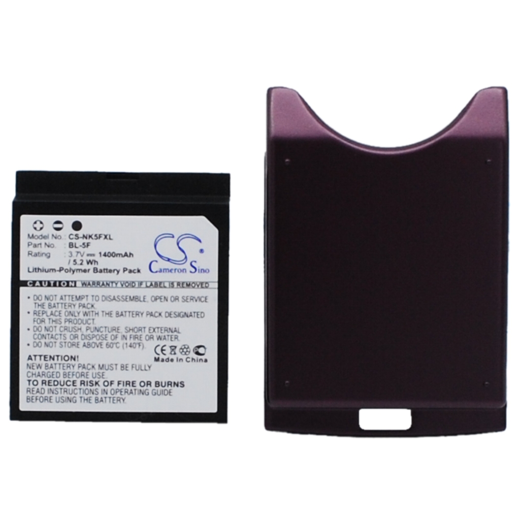 Battery compatible with Nokia CS-NK5FXL