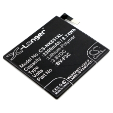 Compatible battery replacement for Microsoft BV-F3C