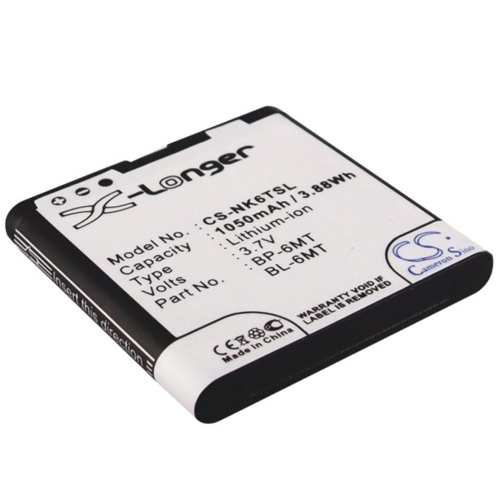 Battery compatible with Nokia Brondi CS-NK6TSL