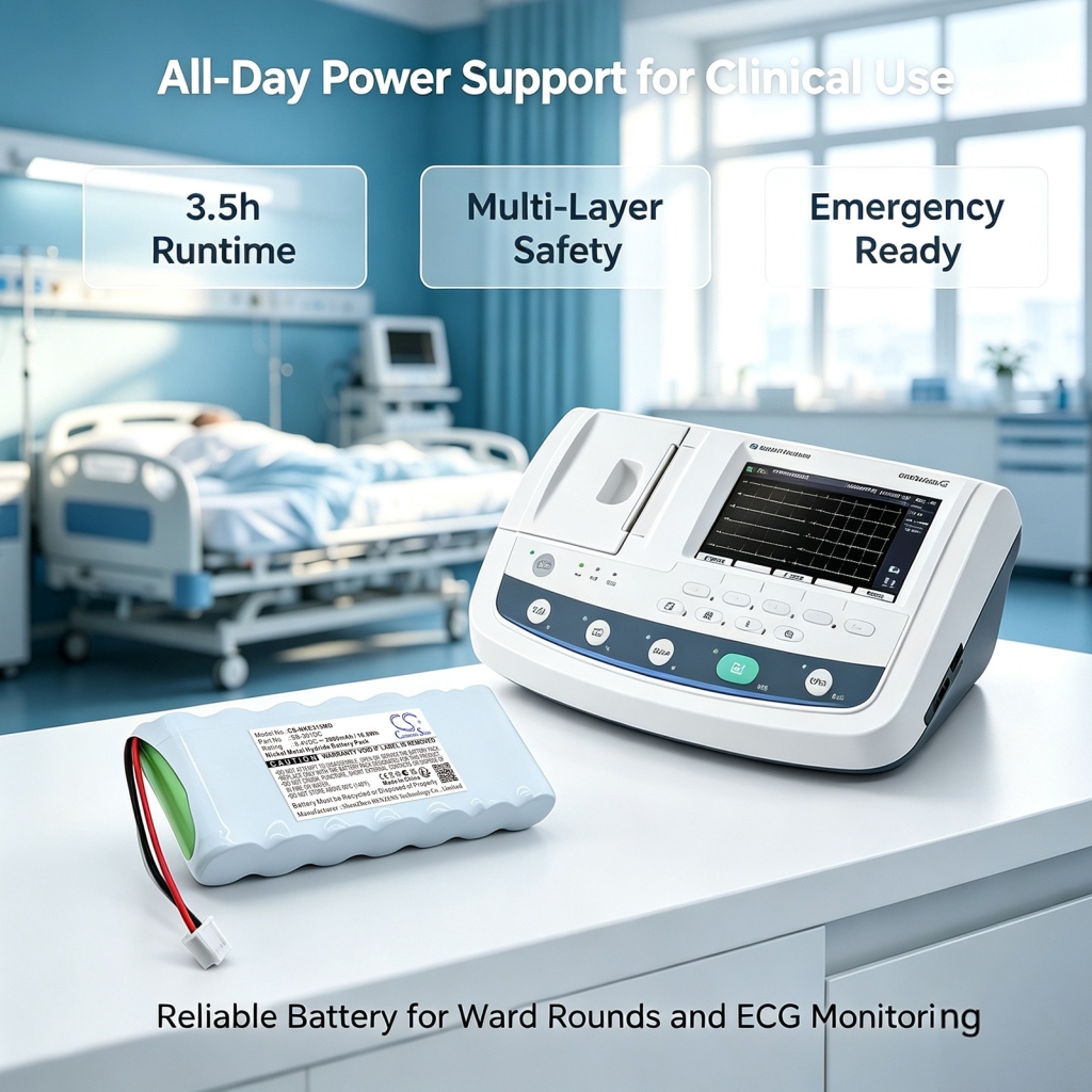 Battery compatible with Nihon Kohden CS-NKE315MD