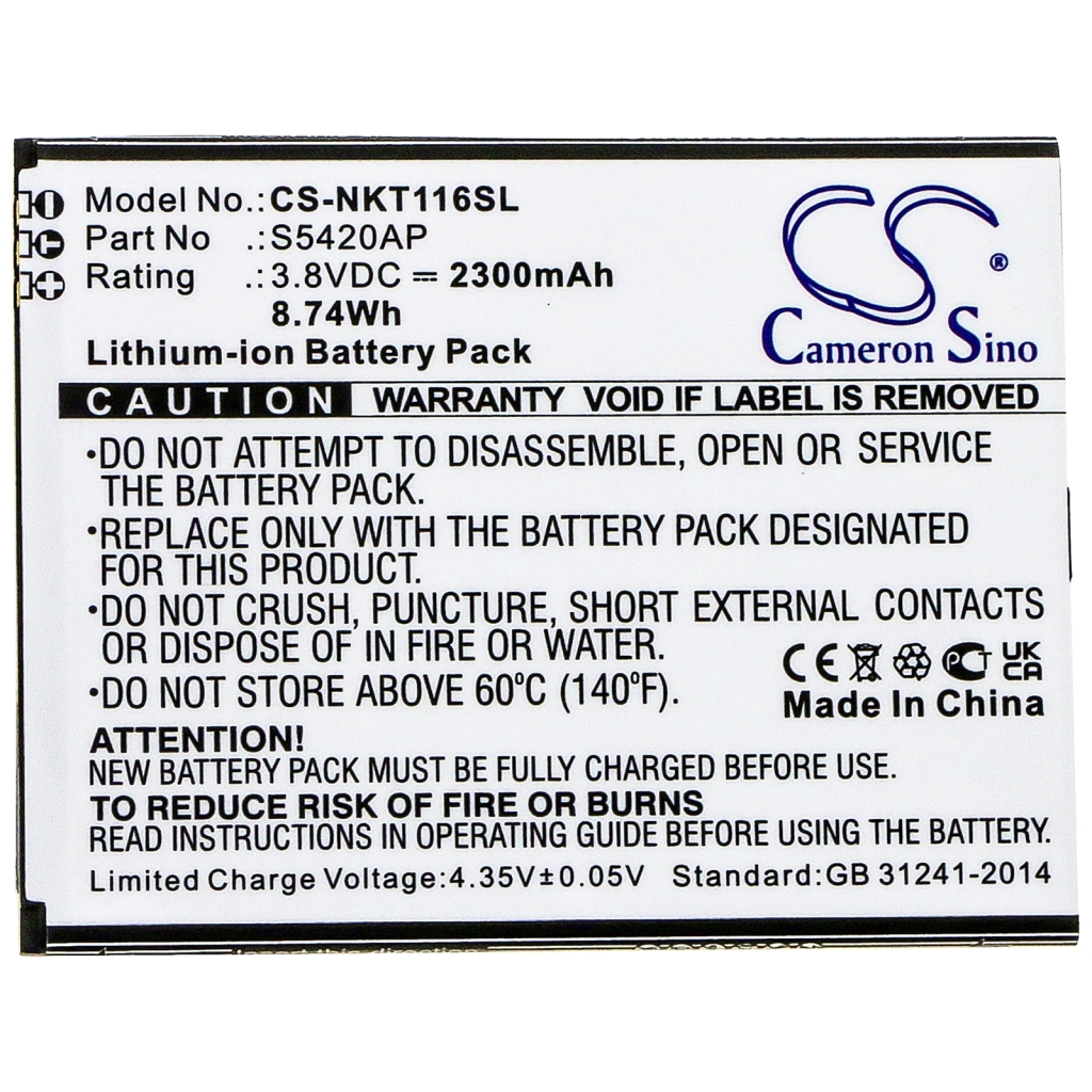 Compatibele batterijvervanging voor Nokia S5420AP
