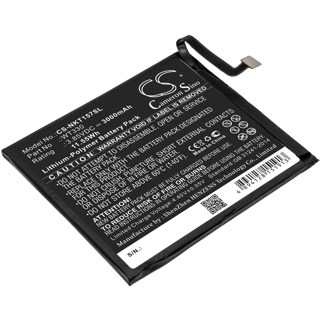 Compatibele batterijvervanging voor Nokia WT330