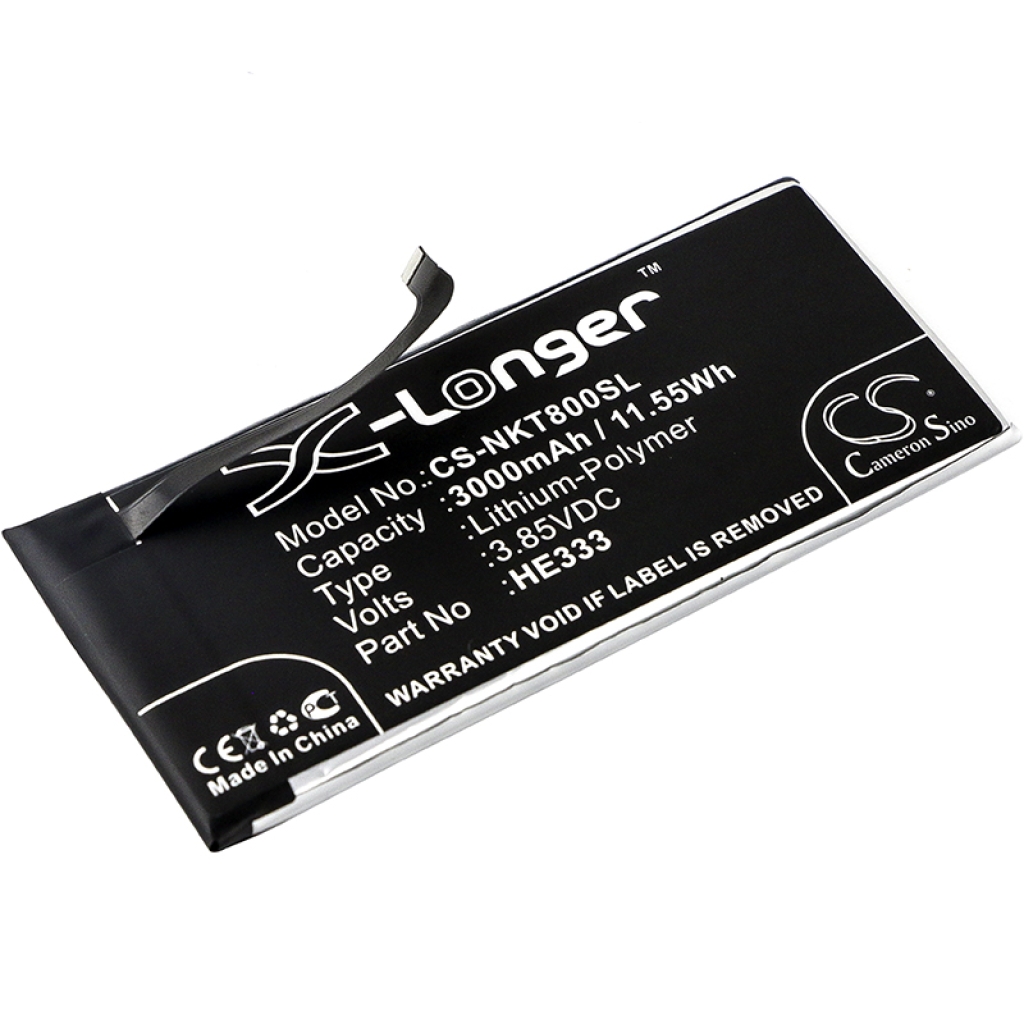 Compatibele batterijvervanging voor Nokia HE333