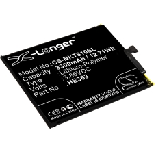 Compatibele batterijvervanging voor Nokia HE362,HE363,HE377