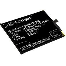 Compatibele batterijvervanging voor Nokia HE362,HE363,HE377