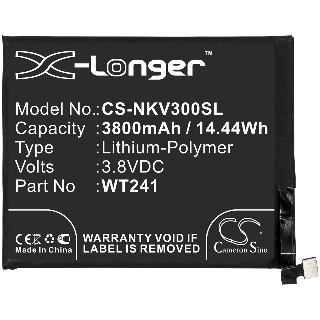 Compatibele batterijvervanging voor Nokia WT241