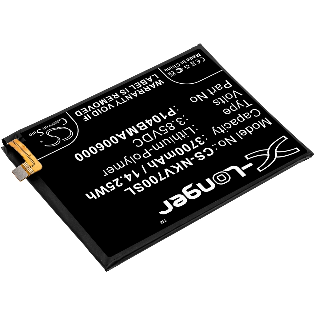 Compatibele batterijvervanging voor Nokia P104BMA006000