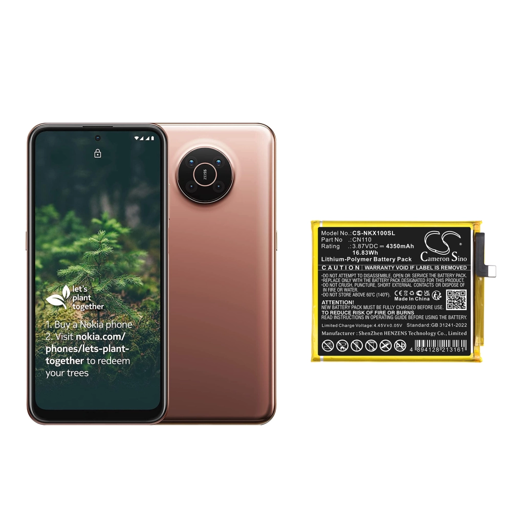 Compatibele batterijvervanging voor Nokia CN110