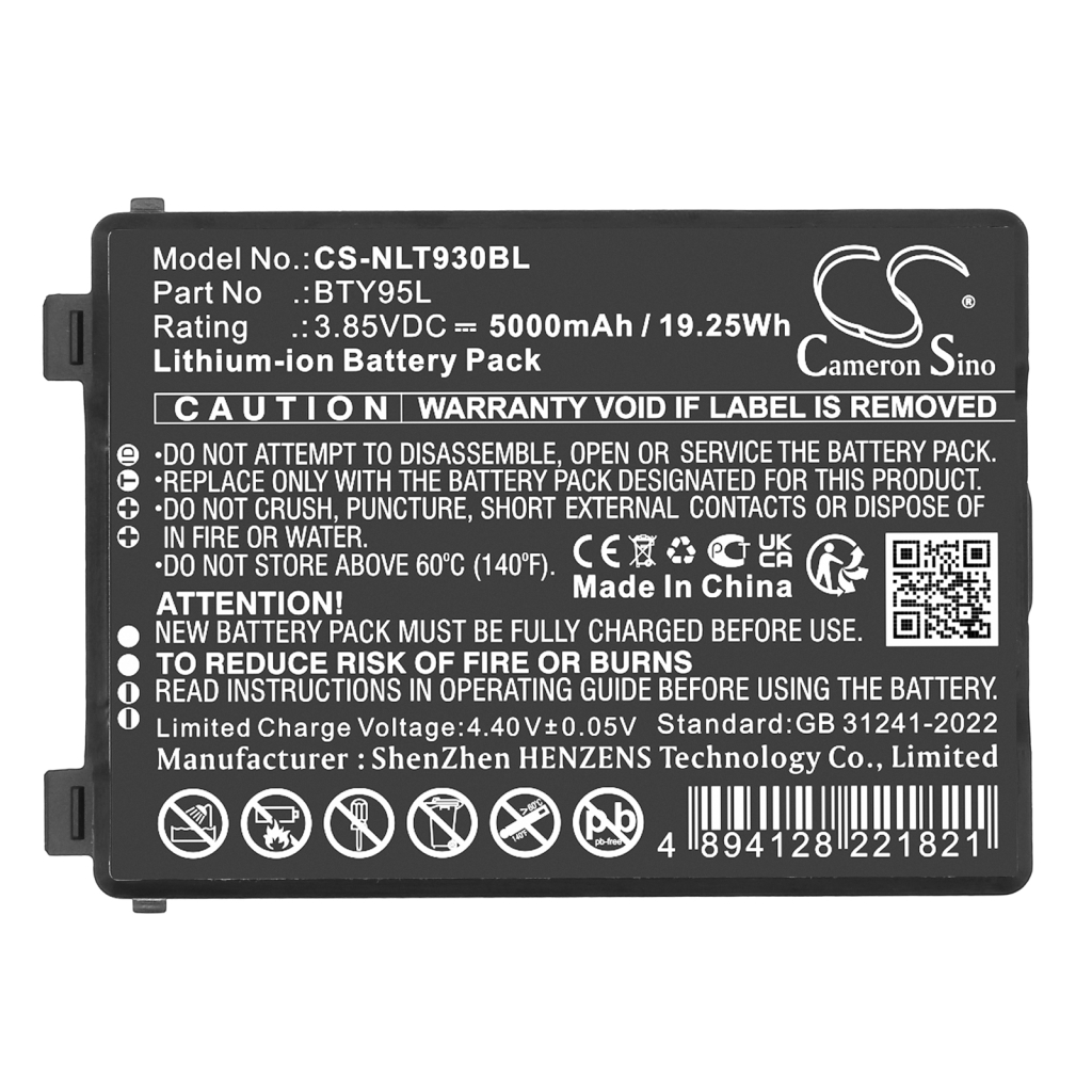 Batterij barcode, scanner Newland CS-NLT930BL