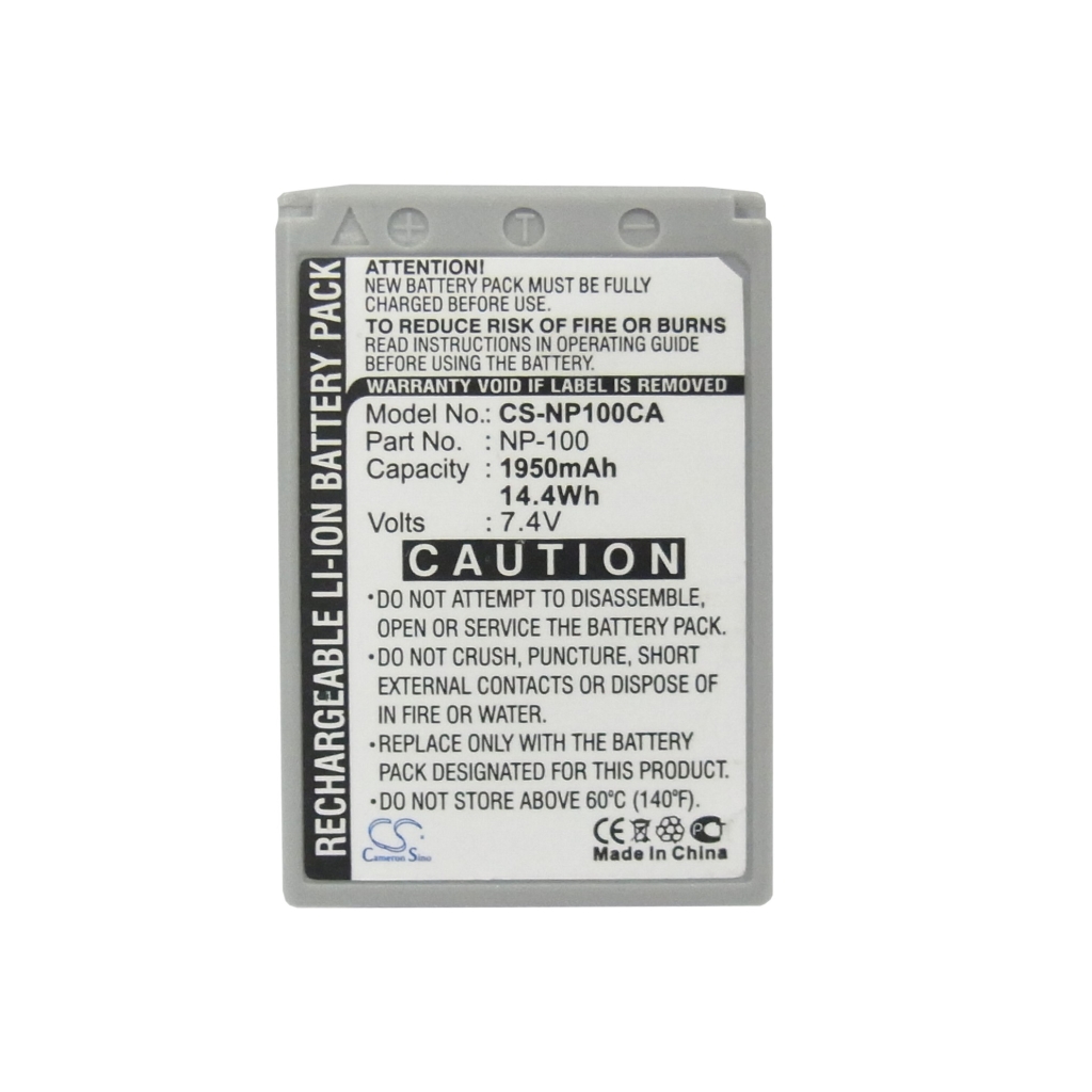 Battery compatible with Casio CS-NP100CA
